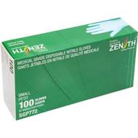 Puncture-Resistant Medical-Grade Disposable Gloves, Small, Nitrile, 4.5-mil, Powder-Free, Blue, Class 2 Distribution Industrielle GC