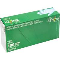 Puncture-Resistant Medical-Grade Disposable Gloves, Large, Nitrile, 4.5-mil, Powder-Free, Blue, Class 2 Distribution Industrielle GC