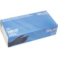 Gants jetables de calibre m&eacute;dical r&eacute;sistants &agrave; la perforation, Petit, Nitrile, 5 mils, Sans poudre, Noir, Classe 2 Distribution Industrielle GC