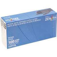 Gants jetables de calibre m&eacute;dical r&eacute;sistants &agrave; la perforation, Moyen, Nitrile, 5 mils, Sans poudre, Noir, Classe 2 Distribution Industrielle GC