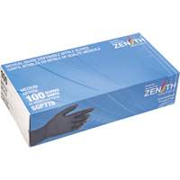 Gants jetables de calibre m&eacute;dical r&eacute;sistants &agrave; la perforation, Moyen, Nitrile, 5 mils, Sans poudre, Noir, Classe 2 Distribution Industrielle GC