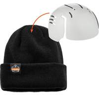 Tuque en tricot c&ocirc;tel&eacute; avec fermeture &agrave; glissi&egrave;re et casque antichoc &agrave; ins&eacute;rer N-Ferno, Taille unique, Noir Distribution Industrielle GC