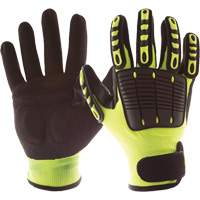 Back Tracker Impact Gloves with Back of Hand Protection, Small, Nitrile Palm, Hook & Loop Cuff Distribution Industrielle GC