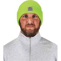 Bonnet en tricot c&ocirc;tel&eacute; N-Ferno, Taille unique, Vert lime haute visibilit&eacute; Distribution Industrielle GC