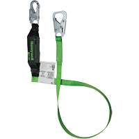 Longe rattachables Miller BackBiter, 6', Point d'ancrage &agrave; Mousqueton verrouillable, Mousqueton verrouillable aux jambes, Nylon/Polyester Distribution Industrielle GC