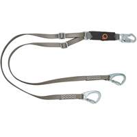 V-Series Tie-Back Lanyard, 6', Carabiner Center, Snap Hook Leg Ends, Nylon Distribution Industrielle GC
