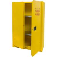 Flammable Storage Cabinet, 45 gal., 2 Door, 43" W x 65" H x 18" D Distribution Industrielle GC