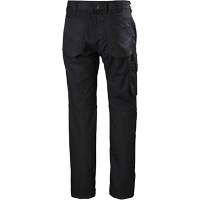 Pantalons d'entretien Oxford, Poly-coton, Noir, Taille 30, Entrejambe 30 Distribution Industrielle GC