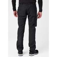 Pantalons d'entretien Oxford, Poly-coton, Noir, Taille 30, Entrejambe 30 Distribution Industrielle GC