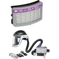 Ensemble APR &agrave; &eacute;puration d'air motoris&eacute; pour industrie lourde Versaflo, Capuchon & visi&egrave;re, Pile Lithium-ion Distribution Industrielle GC