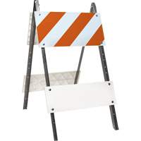 Barricade prismatique, Repliable, 24" lo x 45" h, Orange/Blanc Distribution Industrielle GC