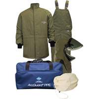 Ensemble de v&ecirc;tements petits contre l'arc &eacute;lectrique avec capuchon &agrave; lev&eacute;e avant Arcguard Revolite, 40 cal/cm² Distribution Industrielle GC