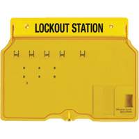 Trilingual Covered Lock Station, None Padlocks, 4 Padlock Capacity, Padlocks Not Included Distribution Industrielle GC