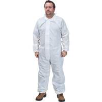 Premium Coveralls, 4X-Large, White, Microporous Distribution Industrielle GC