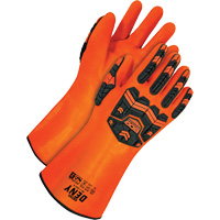 Gants r&eacute;sistants aux produits chimiques Deny, Taille 9, 14" lo, PVC, Doublure en Tissu &eacute;ponge Distribution Industrielle GC