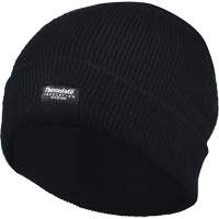 Tuque doubl&eacute;e &agrave; rebord, Doublure en Thinsulate, Taille unique, Noir Distribution Industrielle GC