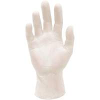 Gants d'examen m&eacute;dical synth&eacute;tiques extensibles, Grand, Vinyle, 5 mils, Sans poudre, Blanc, Classe 2 Distribution Industrielle GC