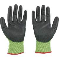 Gants &agrave; haute visibilit&eacute; enduits par trempage, Taille Petit, Calibre 15, Rev&ecirc;tement Polyur&eacute;thane, Enveloppe en Poly&eacute;thyl&egrave;ne, ASTM ANSI niveau A5 Distribution Industrielle GC