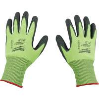 Gants &agrave; haute visibilit&eacute; enduits par trempage, Taille Petit, Calibre 15, Rev&ecirc;tement Polyur&eacute;thane, Enveloppe en Poly&eacute;thyl&egrave;ne, ASTM ANSI niveau A5 Distribution Industrielle GC