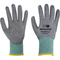 Gants de protection contre les coupures WorkEasy, Taille 6/T-petit, Calibre 13, Rev&ecirc;tement Polyur&eacute;thane, Enveloppe en PEHP/Fibre de verre, ASTM ANSI niveau A3/EN 388 niveau C Distribution Industrielle GC