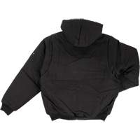 Blouson d'aviateur en toile lourde avec capuchon, Hommes, Moyen (grande taille), Noir Distribution Industrielle GC