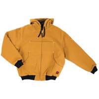 Blouson d'aviateur en toile lourde avec capuchon, Hommes, Petit, Brun Distribution Industrielle GC