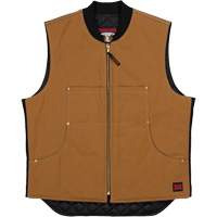 Gilet &agrave; moto WV04, Hommes, Petit, Brun Distribution Industrielle GC