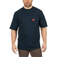 T-shirt robuste avec poche, Hommes, Petit, Bleu Distribution Industrielle GC