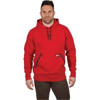 Heavy-Duty Pullover Hoodie, Men's, Small, Red Distribution Industrielle GC