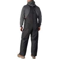 Salopette GridIron de longueur standard avec fermeture &agrave; glissi&egrave;re jusqu'&agrave; la cuisse, Hommes, Grand, Noir Distribution Industrielle GC