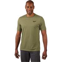 T-shirt de travail hybride, Hommes, Petit, Vert Distribution Industrielle GC