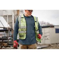 T-shirt de travail hybride, Hommes, Petit, Bleu Distribution Industrielle GC