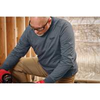 T-shirt de travail hybride, Hommes, Petit, Bleu Distribution Industrielle GC