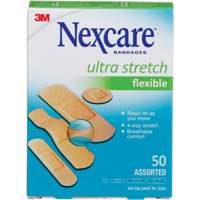 Pansements ultra-extensibles Nexcare, Assorti, Plastique, Non st&eacute;rile Distribution Industrielle GC