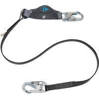 Anti-Corrosion Energy Absorbing Lanyard, 6', Snap Hook Center, Snap Hook Leg Ends, Polyester Distribution Industrielle GC