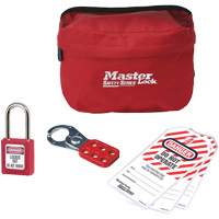 Trousse de cadenassage personnalis&eacute;e avec cadenas en thermoplastique Zenex, 6 composants compris Distribution Industrielle GC