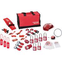 Premier Lockout Kit with Zenex Thermoplastic Locks, Electrical/Valve Kit, 34 Components Distribution Industrielle GC
