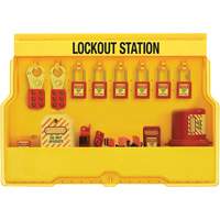 Station de cadenassage dappareils &eacute;lectriques de qualit&eacute; sup&eacute;rieure, Cadenas Thermoplastique, Capacit&eacute; de 16, Cadenas Compris Distribution Industrielle GC