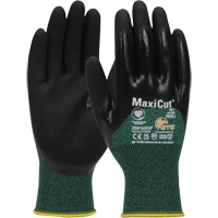 Gants r&eacute;sistants aux coupures dans un milieu de travail huileux ATG MaxiCut, Taille Grand, Calibre 15, Rev&ecirc;tement Nitrile, Enveloppe en Fil technique, ASTM ANSI niveau A2/EN 388 niveau 3/EN 388 niveau B Distribution Industrielle GC