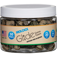 Glide&reg; Camo Foam Earplugs, Bulk - Canister Distribution Industrielle GC