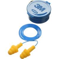 E-A-R Ultrafit Premolded Earplugs, Corded, Pair - Plastic Case, 25 dB NRR, One-Size Distribution Industrielle GC