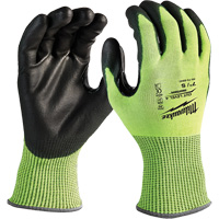 Gants haute visibilit&eacute; r&eacute;sistant aux coupures, Taille Petit, Calibre 13, Rev&ecirc;tement Nitrile/Polyur&eacute;thane, Enveloppe en Poly&eacute;thyl&egrave;ne, ANSI/ISEA 105 niveau 4 Distribution Industrielle GC
