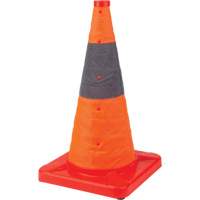 Collapsible Traffic Cone, 18" H, Orange Distribution Industrielle GC