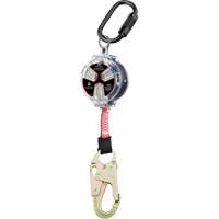 Cordage de s&eacute;curit&eacute; autor&eacute;tractable avec petit mousqueton Dynamic, 6', Polyester, Pivotant Distribution Industrielle GC