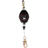 Cordage de s&eacute;curit&eacute; autor&eacute;tractable Dynamic, 20', Acier galvanis&eacute;, Pivotant Distribution Industrielle GC