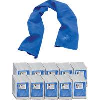 Serviette de refroidissement par &eacute;vaporation Chill-Its 6602, Bleu Distribution Industrielle GC