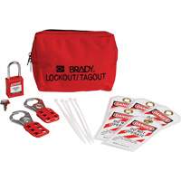 Lockout Tagout Kit with Nylon Safety Padlock in Pouch, Electrical Kit, 14 Components Distribution Industrielle GC