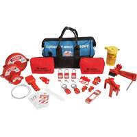 Lockout Tagout Kit with Nylon Safety Lockout Padlocks in Duffel Bag, Electrical/Valve Kit, 31 Components Distribution Industrielle GC