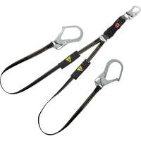 V-Series Welding Energy Absorbing Lanyard, 6', Rebar Hook Center, Snap Hook Leg Ends, Kevlar&reg;/Metal/Nylon Distribution Industrielle GC