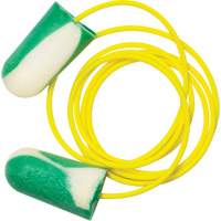 Bouchons d'oreilles biosourc&eacute;s Mega Bullet BioSoft, Vrac - Boîte, Avec cordon Distribution Industrielle GC